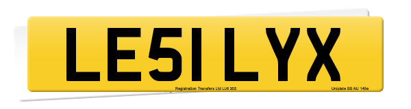 Registration number LE51 LYX
